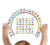 qokeeu Matching Memory Game,Educational Memory Training Toy,Traffic Light Engaging Picture Match Game - for Kids Boys Girls Home Preschool Kindergarten Homeschool Daycare Center Nursery Birthday