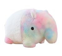 qokeeu Plush animals, cuddly toys for girls, dream-eating tapir stuffed animal, cute fabric dolls, soft plush animal, enchanting decorative cushion for girls and car decoration