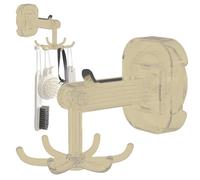 qokeeu Rotating Utensil Hooks - 360 Degrees Rotating Towel Hook with 6 Claw | Shower Organizer, Bathroom Storage for Kitchen Bathroom and Closet, Cabinet Hooks