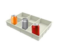 qokeeu Snack Tray,Silicone 5-Compartment Organizer,Divided Snack Containers Candy Tray - for Home Bar Camping Party Family Gathering Picnic Food Dessert Cookie Candy Cheese