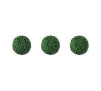 QOKLIYUI 3 Set of Eco-friendly Artificial Grass Dome Ball Plants For Long-lasting Durability Realistic Appearance Plastic Low Maintenance green 30cm, green 30cm 3Set