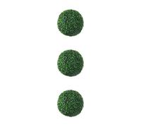 QOKLIYUI 3 Set of Eco-friendly Artificial Grass Dome Ball Plants For Long-lasting Durability Realistic Appearance Plastic Low Maintenance green 20cm, green 20cm 3Set