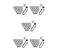 QOKLIYUI 5 Set of/Set Car Wheel Nut Cap Exterior Decoration Replacement Auto Hub Screw Cover 17-21mm Anti-rust Automobile Nuts Rims Plating Silver 21mm, Plating Silver 21mm, 5Set