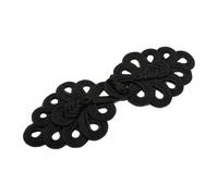 QOKLIYUI Chinese Knot Button Sewing Fasteners For Cardigans Cloaks And Cheongsam Inspired Wardrobe Essentials Sweater Chinese Knot Frog Button, Black, 22x7.5cm