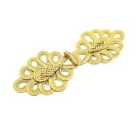QOKLIYUI Chinese Knot Button Sewing Fasteners For Cardigans Cloaks And Cheongsam Inspired Wardrobe Essentials Sweater Chinese Knot Frog Button, Gold, 22x7.5cm