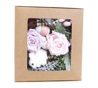QOKLIYUI Crafty Easter Wreath Making Silk Flowers For Beautiful Decorations Easter Wreath Making Kit Holiday Decoration