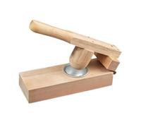 QOKLIYUI Dumpling Wrapper Machine Tortilla Press Machine Families Who Love Making Qingtuan and Dumplings Qingming Festival Food MaterialThe Mochi Maker is Made of Wood