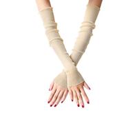QOKLIYUI Elastic Sun Sleeves Reliable And Fashionable Choice Soft And Breathable Sleeves Mesh Arm Warmers Driving Arm Gloves, Yellow,1pc, 19.6 inch