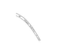 QOKLIYUI Fashion Pattern Making Sewing Tool Set with French Curve Ruler and Sturdy, Thin Waist Hip