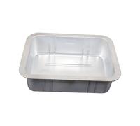 QOKLIYUI Heavy Duty Oil Drain Pan Rectangle Oil Change Tool Durable Leakproof Drip Tray For Vehicle Maintenance Solutions Auto Repair Receiving Basin Waste Pan Durable, White, 50x39cm