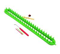 QOKLIYUI Lightweight And Easy To Carry DIY Gifts Plastic Loom Knitting Kit ABS Weaving Loom Knitting Kit Sturdy And Durable, green, 47cm