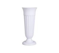 QOKLIYUI Portable And Versatile Grave Vase For Indoor And Outdoor Decoration Plastic Grave Vases With Ground Spike Graveyard Vase, White