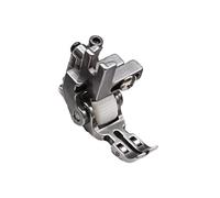 QOKLIYUI Quilting Topstitching Adjustable Guide Foot with Metal is Essential for Smooth Stitching Experience Chiffon Industrial Sewing Machine Presser Foot Flat Bed, Normal Gear Wheel