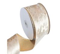 QOKLIYUI Red Wired Ribbon Velvet Wide 5 Inches Christmas Tree Decoration Red Ribbon For Christmas Tree Polyester Red Tree Ribbon, C