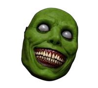 QOKLIYUI Shocking Creepy Mask Demon Mask Instantly Transform Into Horror Character Product Is Made Of Vinyl And May Have Slight Odor. Can Be Soaked In Water For Period Of Time Or, Green