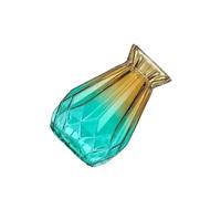 QOKLIYUI Small Origami Glass Vases For Flowers Beauty Of Floral Arrangements With These Artistic Vases Flower Pot Gift, Yellow green
