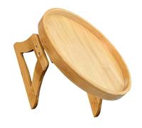 QOKLIYUI Sofa Armrest Tray Table Practical And Space Saving Practical TV Remote Control Snack Tray Wood Natural Bamboo Sofa Tray