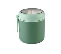 QOKLIYUI Stainless Steel Thermos Soup Flask Soup Hot Anywhere Specifications Soup Flasks For Hot Food Thermos Food Flask Portable, 304 green-530ml