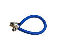 QOKLIYUI Universal Tire Inflator Extension Tube Replace Featuring Quick Connect Lock On Adapter For Efficient Maintenance Tire Inflator Hose Clip Connector Quick Inflation, Blue