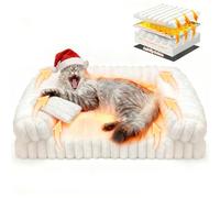 QOKO Cat Bed, Cat Beds for Indoor Cats, Winter Self Warming Pet Sofa Bed, Washable Medium Pet Bed for Puppy and Small to Large Kitten with Anti-Slip Bottom, Fits Up to 65lbs Pets