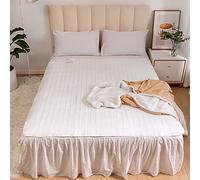 Qollection Electric Heated Blanket [ K ] Under Bed Comfort Detachable Controller, 3 Heat Settings, Super Cosy Washable Fleece Blanket Throws Pad, Coverlet, mantle (KING 160x150cm 2x Dual Remote)