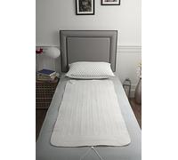 Qollection Electric Heated Blanket [ S ] Under Bed Comfort Detachable Controller, 3 Heat Settings, Super Cosy Washable Fleece Blanket Throws Pad, Coverlet, mantle (SINGLE 140x70cm)