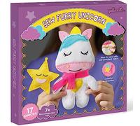 qollorette Fur Sewing Kit for Children, Sew Your Own Unicorn Toy Kids' Craft Kit - Sewing Kit for Kids, Learn to Sew & Play