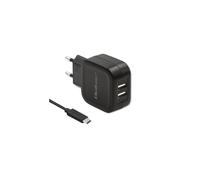 Qoltec 50188 17W 5V 3.4A 2xUSB Mains Charger + USB Cable