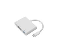 Qoltec 50426 USB-C 3.1 Hub Adapter 3-in-1 USB 3.0 VGA PD