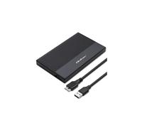 52277 Hard Drive Enclosure: 2.5" PnP SATA III, USB 3.0 Aluminum QOLTEC