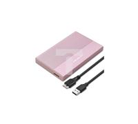 52279 Hard Drive Enclosure: 2.5" PnP SATA III, USB 3.0 Aluminum QOLTEC