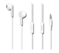 Qoltec InEar Earphones with Microphone White