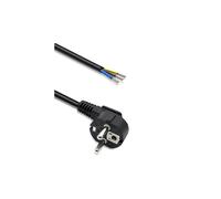 54612 cable 3G0.75mm² PVC 5m with grounding black 230V core: Cu QOLTEC
