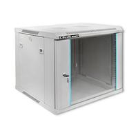 Qoltec Szafa Rack 19 Cali | 9U | 600 x 600 x 500 | Black Metal Server Cabinet | Wall Mount | No Assembly Required