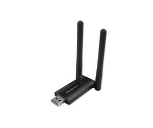 Qoltec Szybki bezprzewodowy Adapter USB DUAL Wi-Fi 2 x 2dBi Standard AC USB 3.0