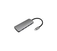 Qoltec USB-C 3.1 Hub Adapter 5-in-1 4x USB 3.0 DC 50379