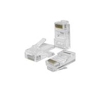 Qoltec Wtyk przelotowy złącze RJ45 CAT5e UTP Pass Through Pozłacane styki 100 sz
