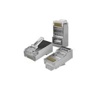 Qoltec Wtyk przelotowy złącze RJ45 CAT6 FTP Pass Through Pozłacane styki 100 szt