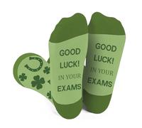 QONCV Good Luck Gifts, Exam Good Luck Gifts for Sats Gcse in Your Exams at University for Students Clover Horseshoe Thank You Appreciation Christmas Presents Stocking Fillers