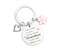 QONCV Grandma Gifts, Best Grandma Granny Nanna Grandmother Gran Nana Keyring Mothers Day Christmas Keyring Gift Presents Ideas from Grandchildren Granddaughter