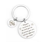QONCV Nurse Gifts, International Vet Veterinary Dental Nurses Day Week Keyring Thank You Appreciation Graduation Birthday Christmas Gifts Present for Women Ideas