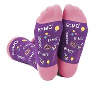 QONCV Physics Gifts Science Gifts for Adults Positive Affirmation Physical Socks for Women Present