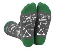QONCV Physics Gifts Science Gifts for Adults Positive Physical Affirmation Socks for Men Present
