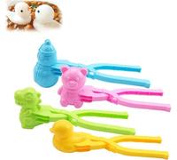 Qoobom 4Pcs Duck Rice Mold, Duck Sushi Mold Maker, Animal Shapes Clip for Rice/Mashed Potatoes/Snow