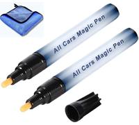 Qoobom All Cars Magic Pen for Car Scratches, Allcarsfix Magic Car Scratch Removal Pen, Quick Fix for Scratches and Paint Damage, Paint Scratch Waterproof, Fits All Colors, Easy to Use (2Pcs)