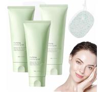 Qoobom Exfoliating Gel, Deep Cleansing Face and Body Exfoliating Scrub Gel, Purifying Cream for Men and Women (3Pcs, One Size)