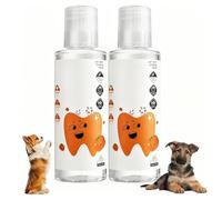 Qoobom PawBright Dental Plus, Odorless & Flavorless Formula to Fight Tartar, Pure Natural Plant Formula, Promote Healthy Gums & Freshen Breath, Easy Daily Use for All Pet (Cat-2Pcs)