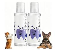 Qoobom PawBright Dental Plus, Odorless & Flavorless Formula to Fight Tartar, Pure Natural Plant Formula, Promote Healthy Gums & Freshen Breath, Easy Daily Use for All Pet (Dog-2Pcs)
