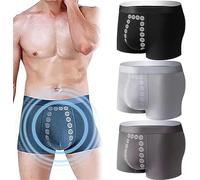 Qoobom Proplshove Underwear Magnetic for Men, Men's Energetic Massage Magnetic Underwear Breathable (UK, Alpha, 4XL, Regular, Regular, 3Pcs-C)