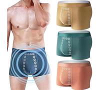 Qoobom Proplshove Underwear Magnetic for Men, Men's Energetic Massage Magnetic Underwear Breathable (UK, Alpha, XXL, Regular, Regular, 3Pcs-A)